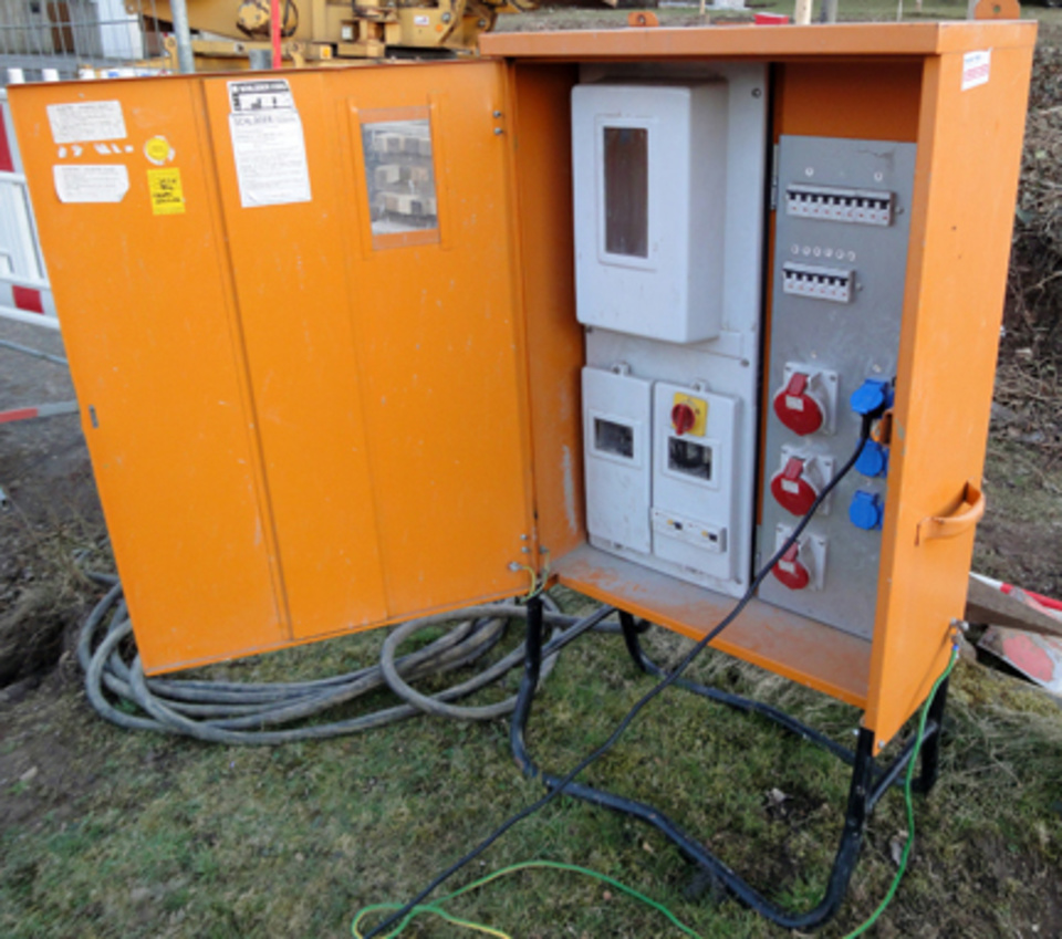Baustromkasten bei Büttner Elektrotechnik GmbH in Klingenberg