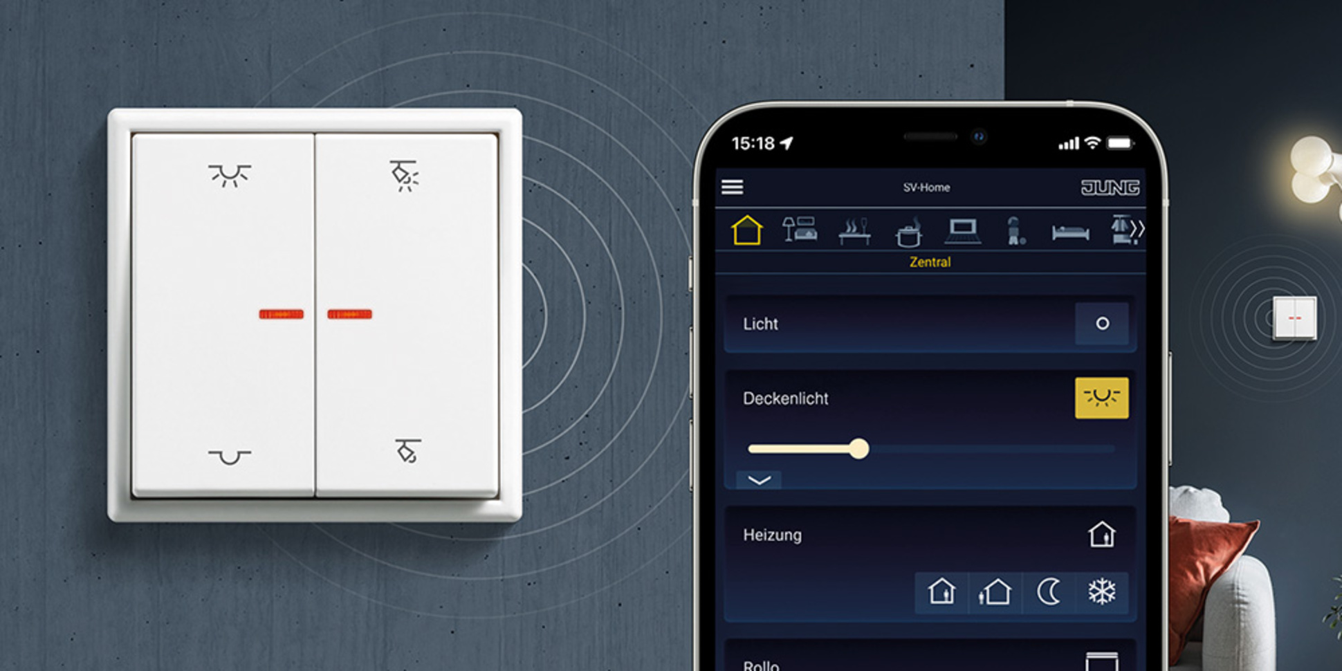 KNX RF Taster bei Büttner Elektrotechnik GmbH in Klingenberg